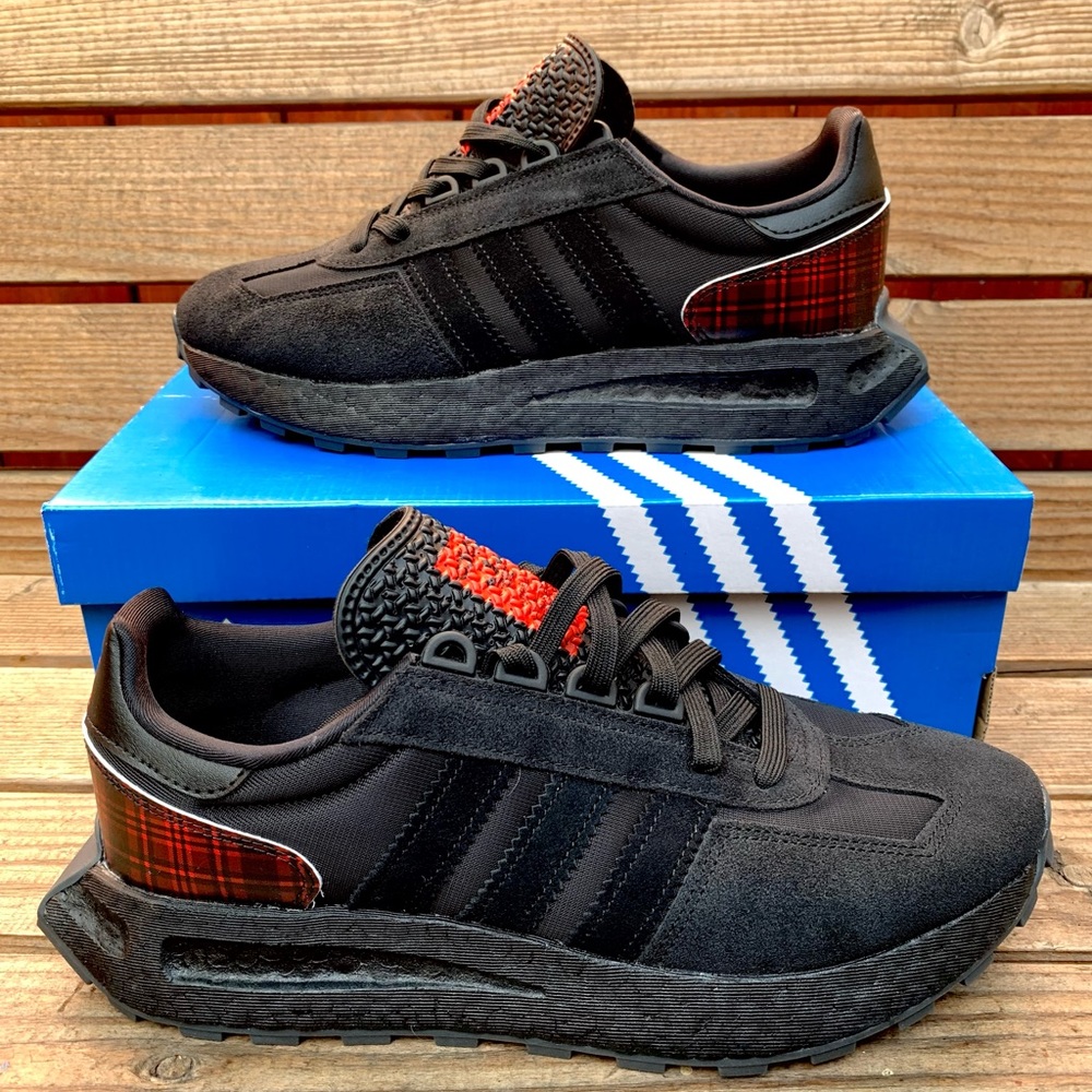 Adidas Retropy E5 GZ4619 Casual Black/vivid Red/core Black Shoes NEW